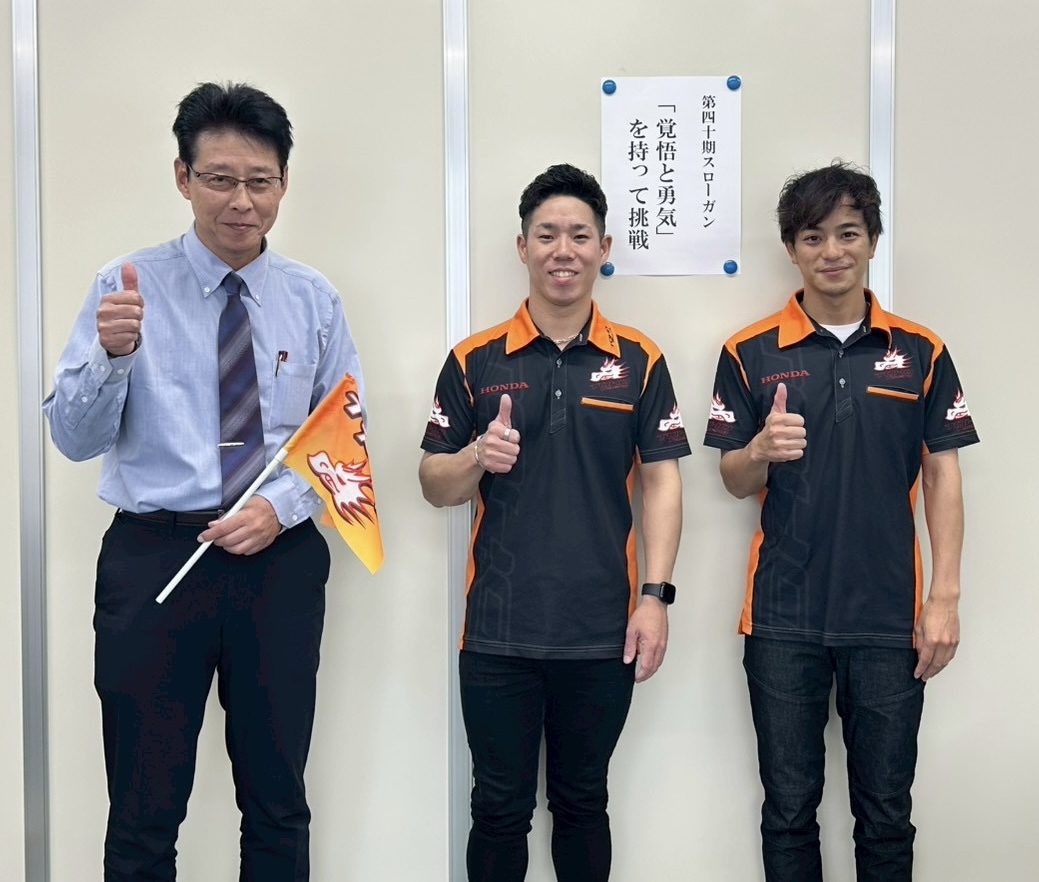 【TOHO Racing】 國峰啄磨選手、作本輝介選手が来社されました!